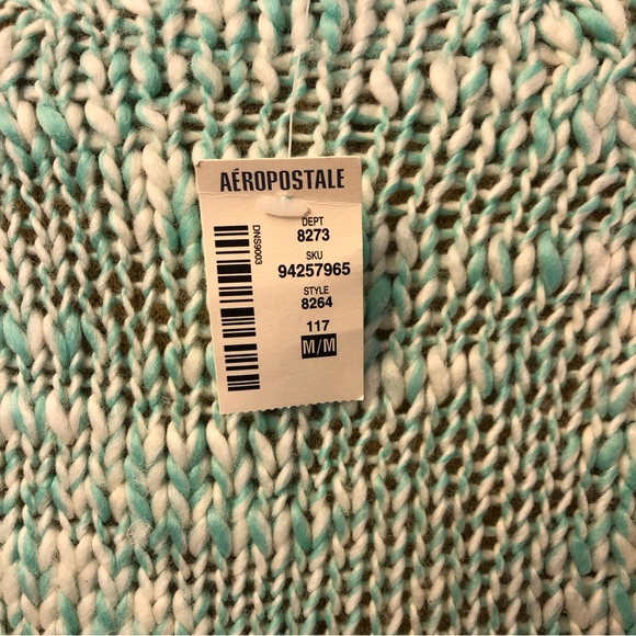 NWT Aeropostale Marled Turquoise Sweater Size М - Picture 6 of 7
